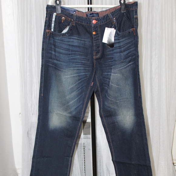 Parish Nation E-506  Dark Stone Wash Stitch Denim. Sz. 40/34 - Picture 1 of 9